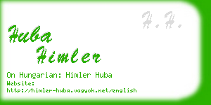 huba himler business card